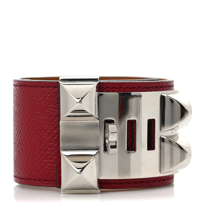 Hermes Epsom Collier de Chien CDC Bracelet S Rouge H 3 of 5