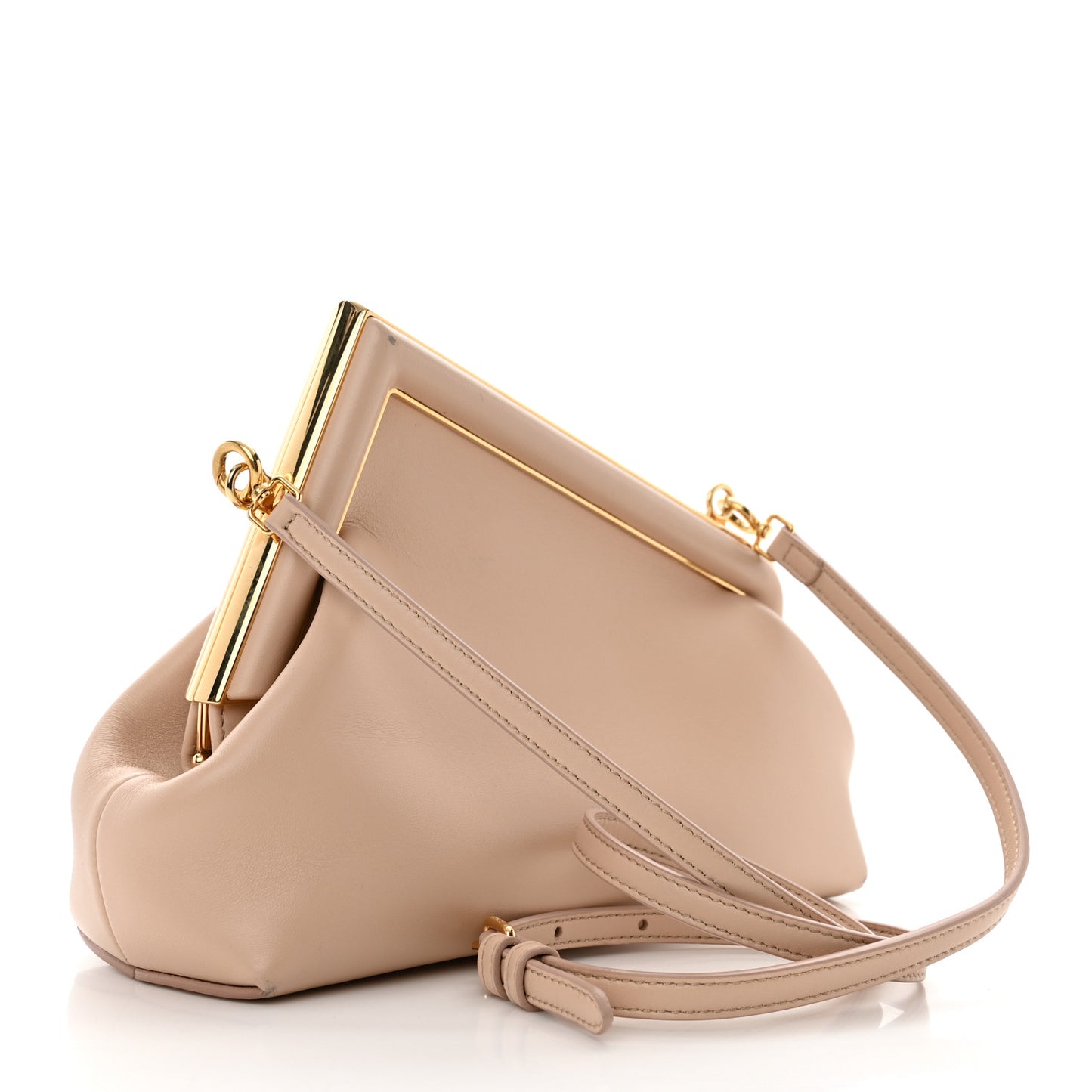 Shiny Nappa Small Fendi First Poudre