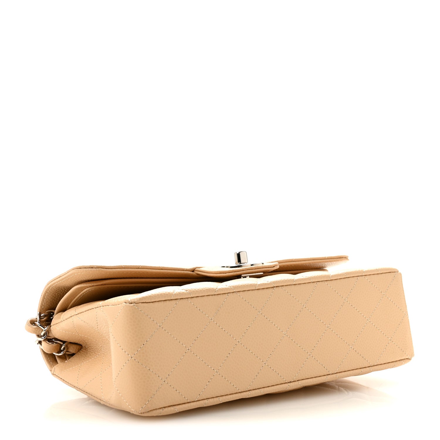 Chanel Caviar Quilted Small Double Flap Beige 4 of 10