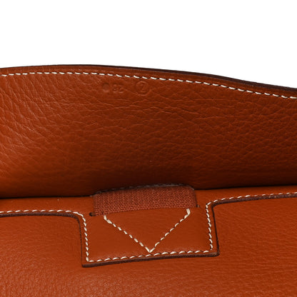 Hermes Taurillon Clemence Sherpa Backpack Gold 6 of 19