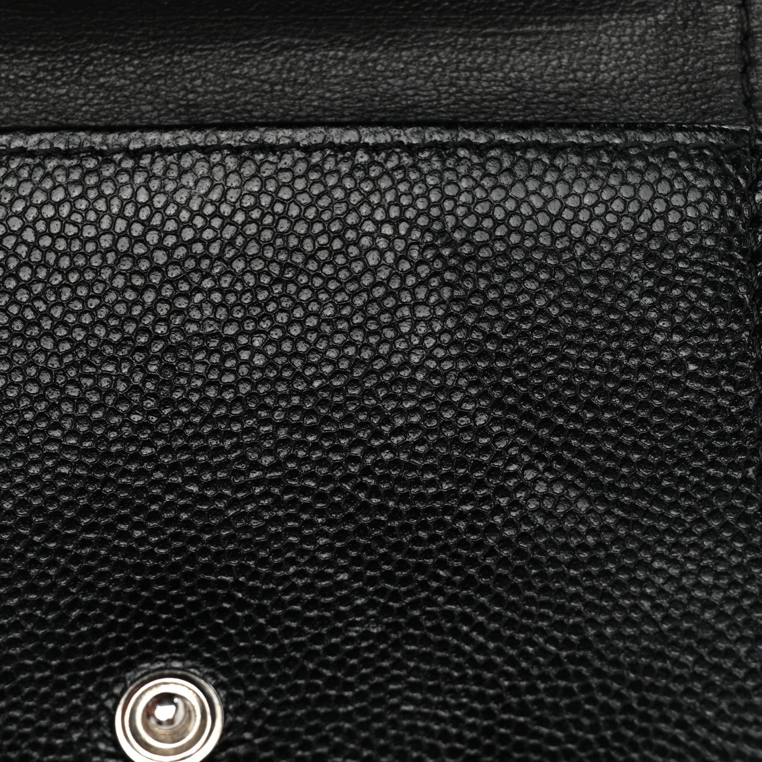 Chanel Caviar Quilted Crystal CC Small Flap Wallet Black 11 of 14