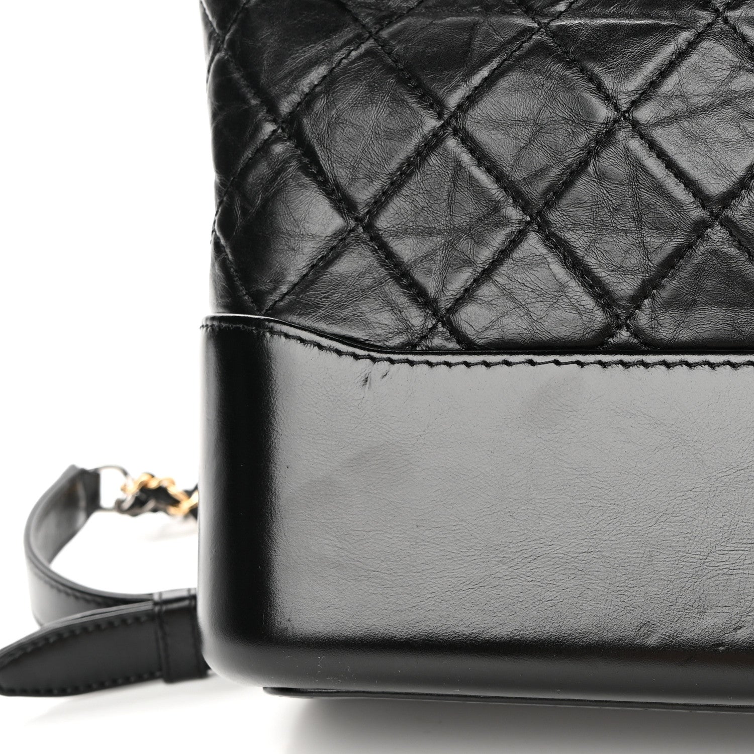 Chanel Aged Calfskin Quilted Medium Gabrielle Hobo Black 13 of 16