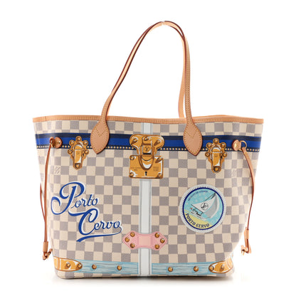 Louis Vuitton Damier Azur Summer Trunks Mykonos Neo Neverfull MM 1 of 10