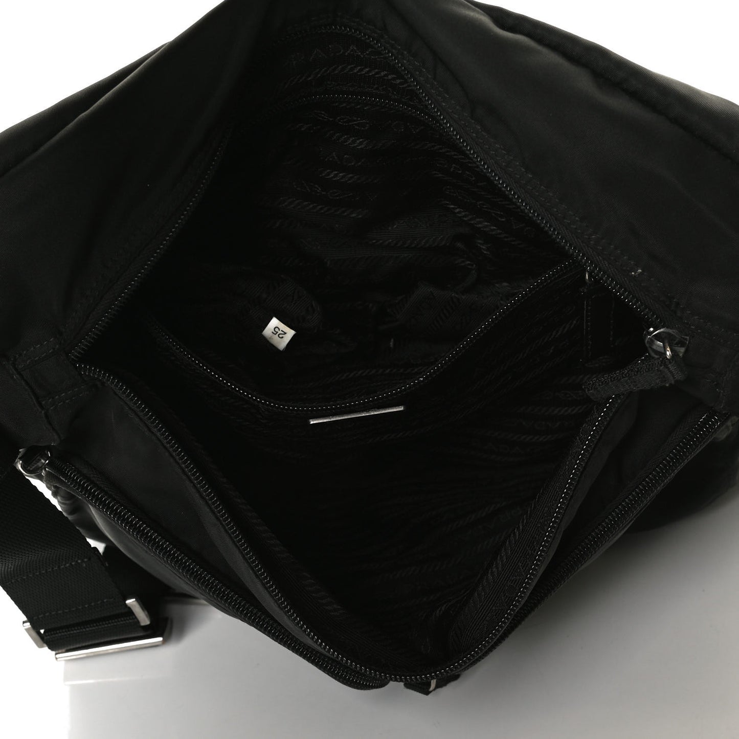 Nylon Vela Messenger Bag Black