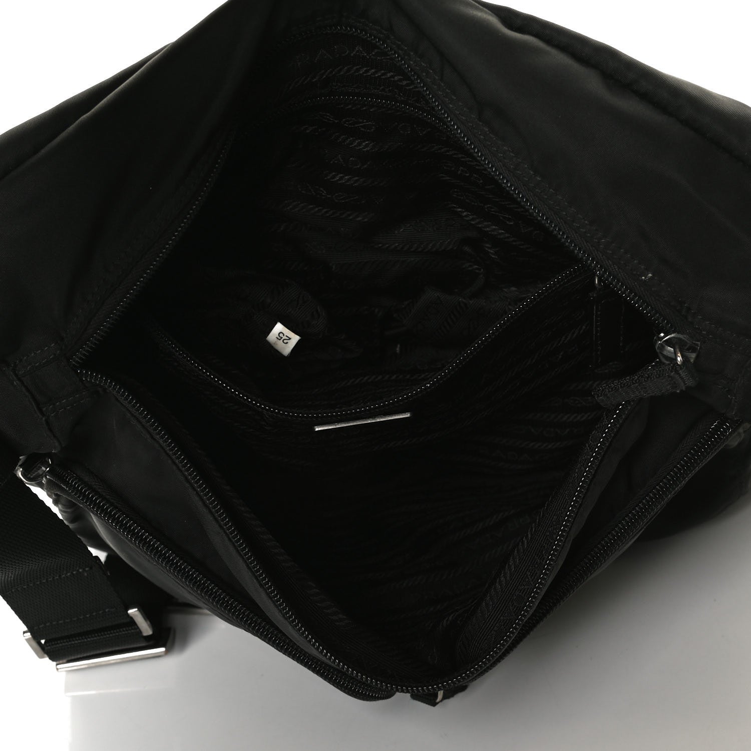 Prada Nylon Vela Messenger Bag Black 4 of 20