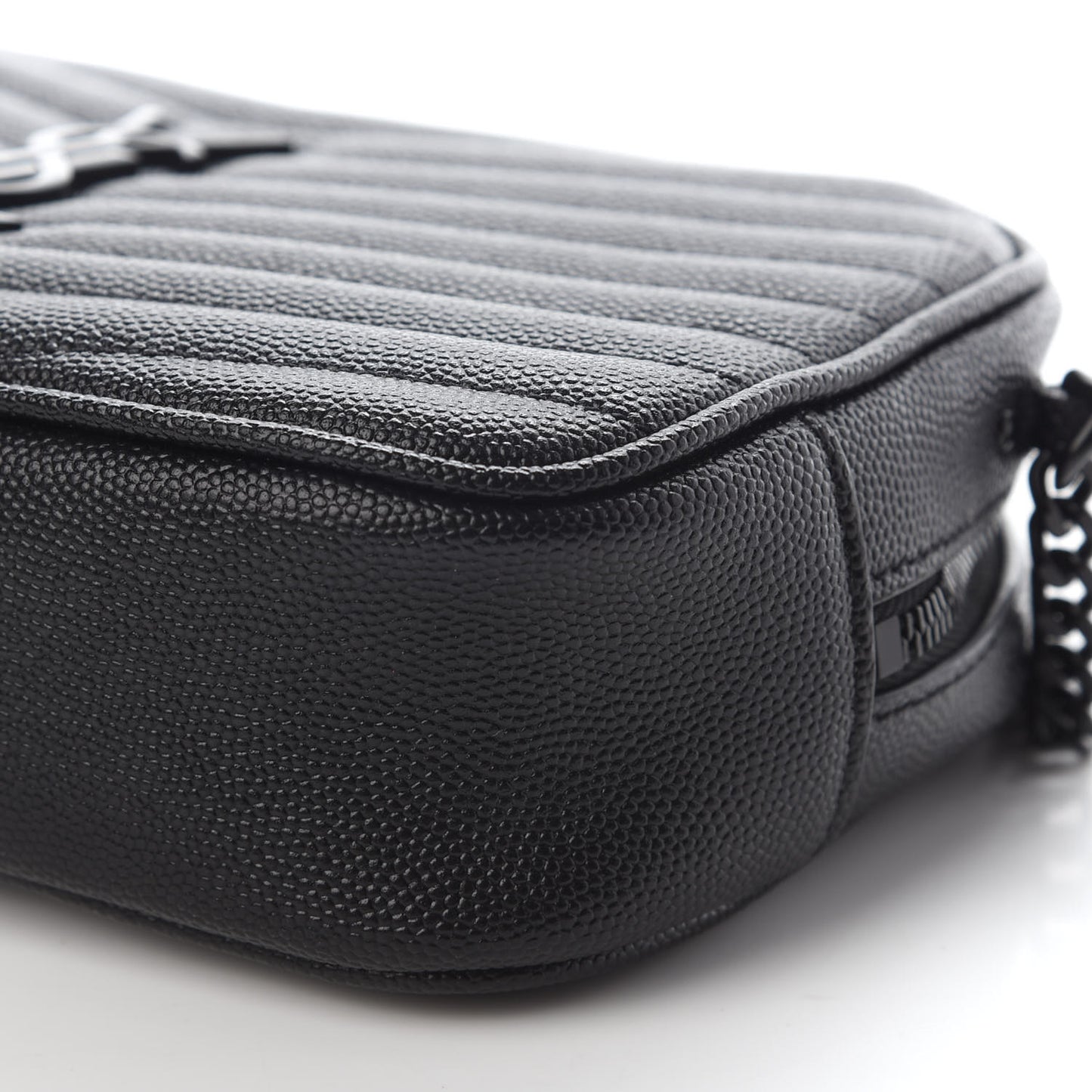 Grain De Poudre Matelasse Monogram Mini Lou Camera Bag Black