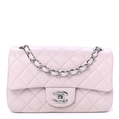 Chanel Lambskin Quilted Mini Rectangular Flap Light Purple 1 of 4