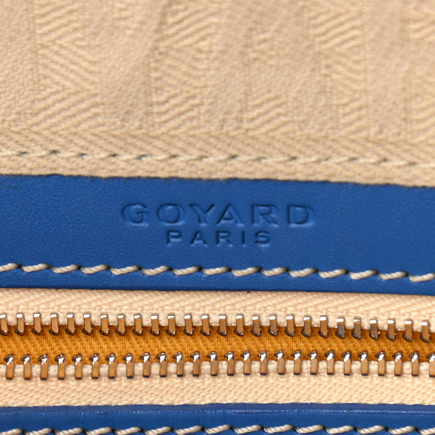 Goyardine Saint Jeanne MM Bowler Blue