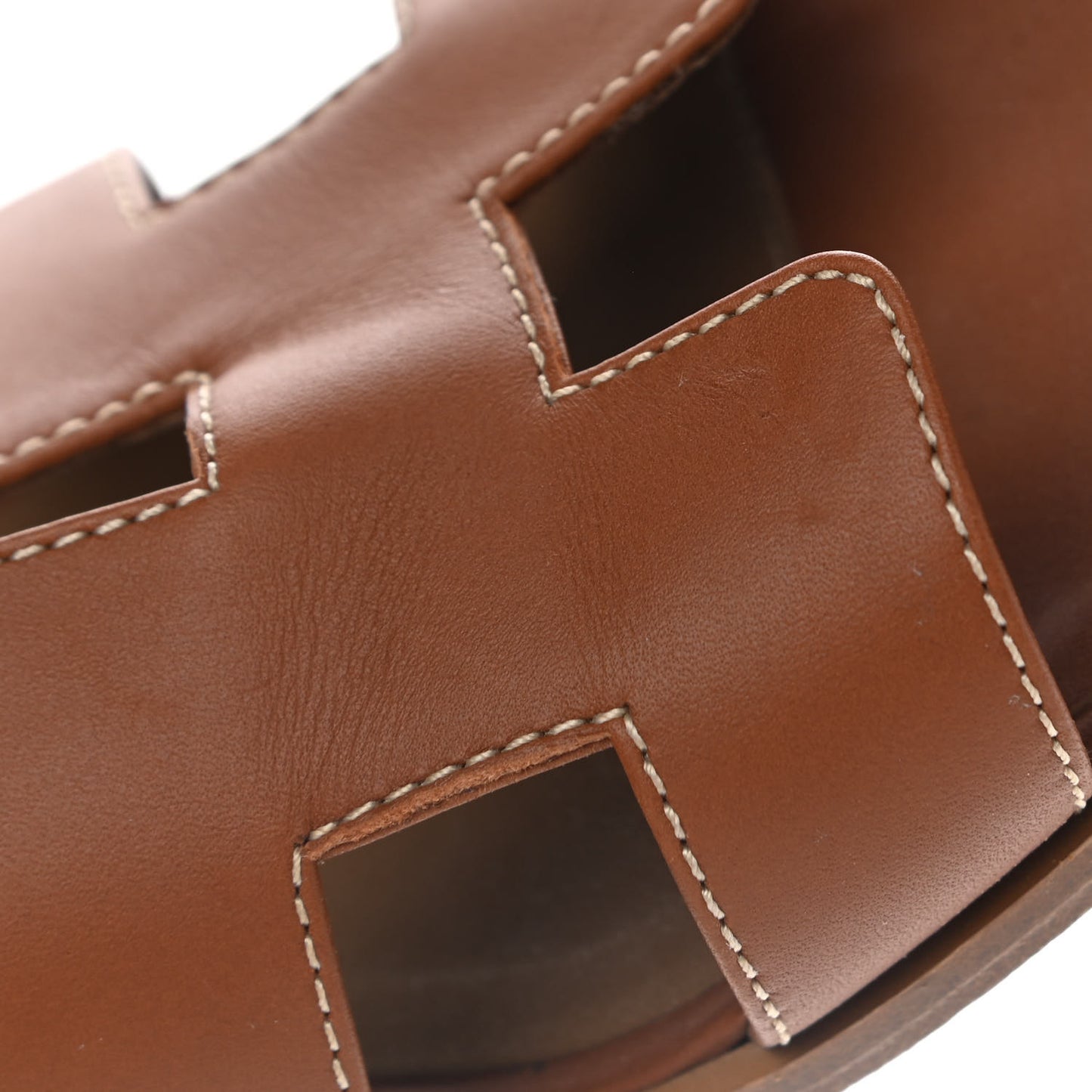 Box Calfskin Oran Sandals 38.5 Gold