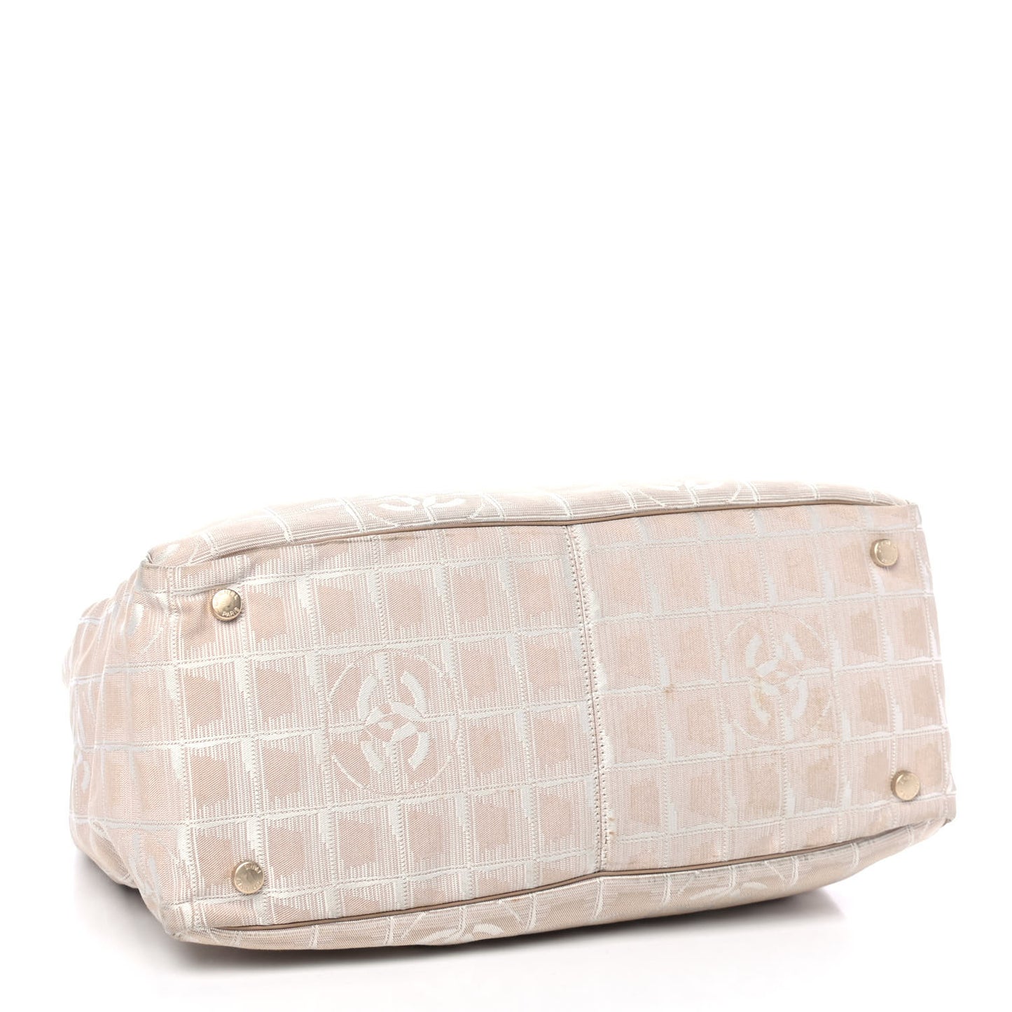 Nylon Medium Travel Tote Beige