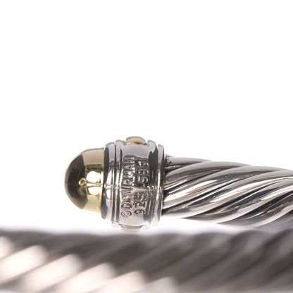 David Yurman Sterling Silver 14K Yellow Gold 7mm Cable Classics Bracelet 4 of 5