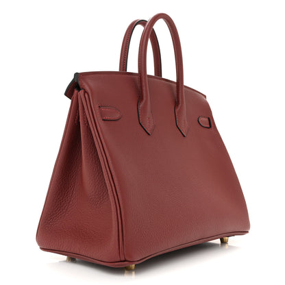 Hermes Togo Birkin 25 Rouge H 3 of 10