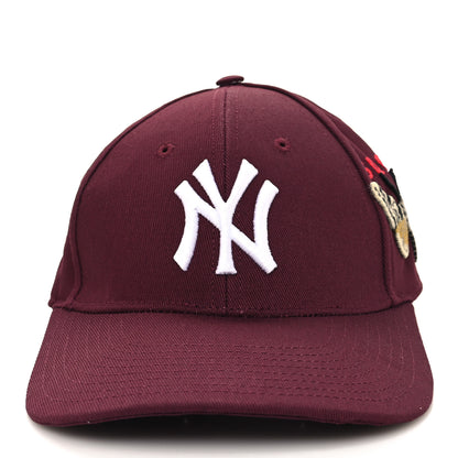 Gucci X MLB Cotton NY Yankees Baseball Hat 57-61 Lacquer 3 of 9