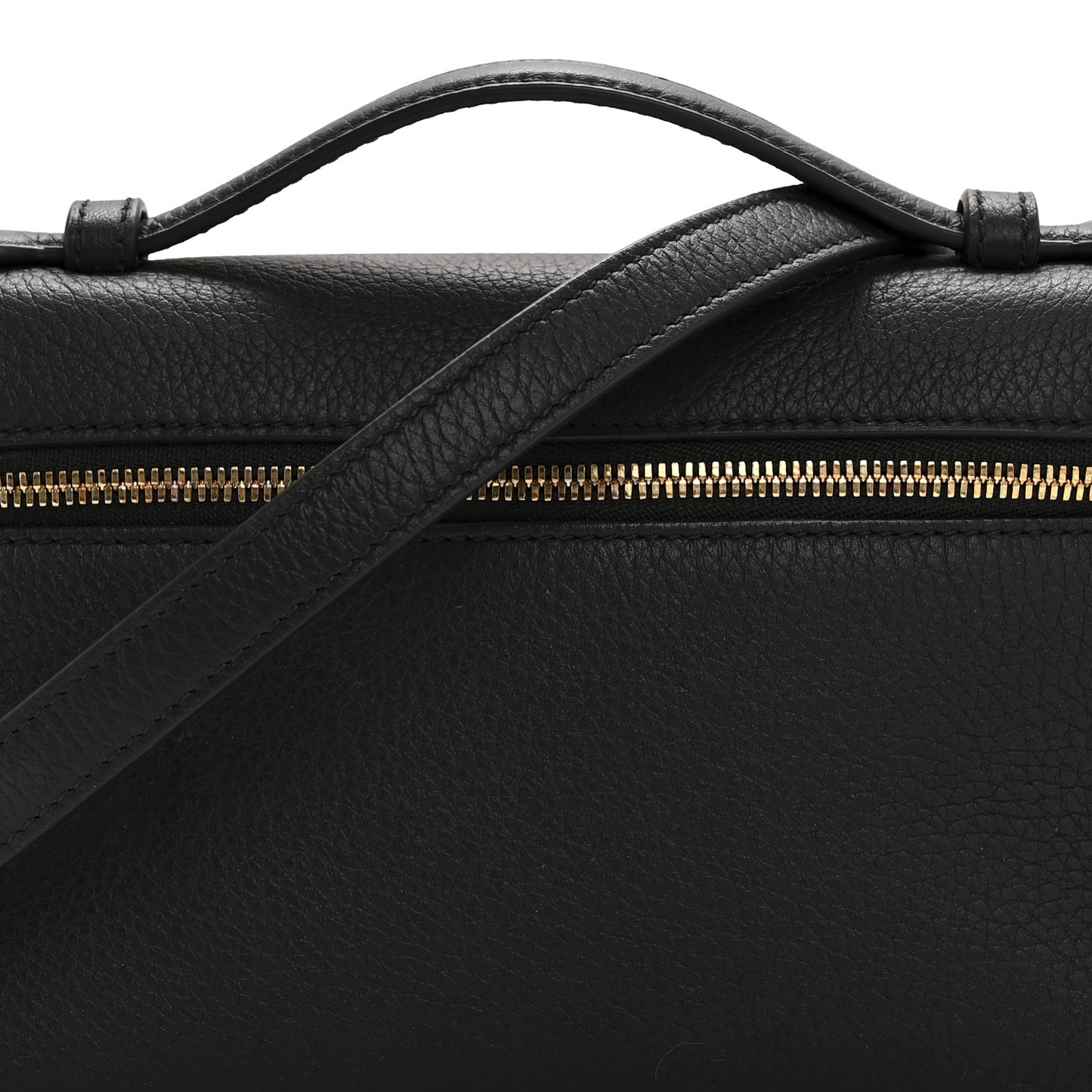Grained Calfskin L19 Extra Pocket Pouch Black