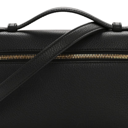 Loro Piana Grained Calfskin L19 Extra Pocket Pouch Black 7 of 10