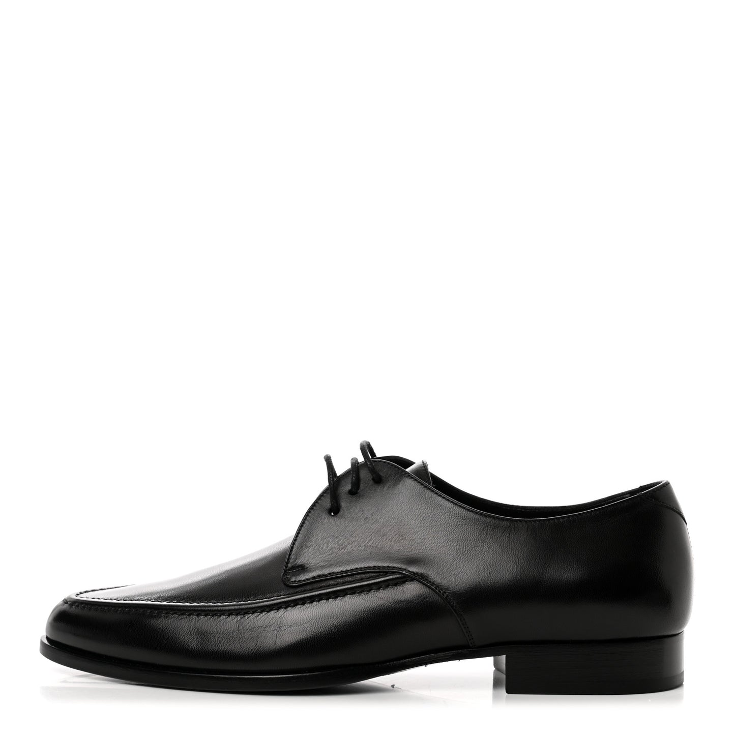 Calfskin Lace Up Derby Shoes 39 Black