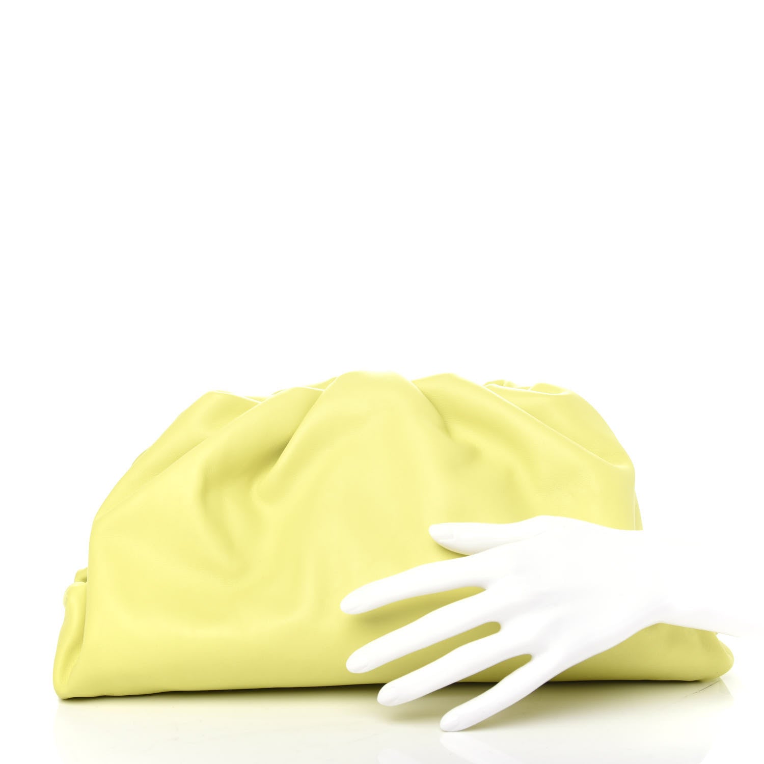 Bottega Veneta Smooth Butter Calf The Pouch Oversized Clutch Kiwi 2 of 10