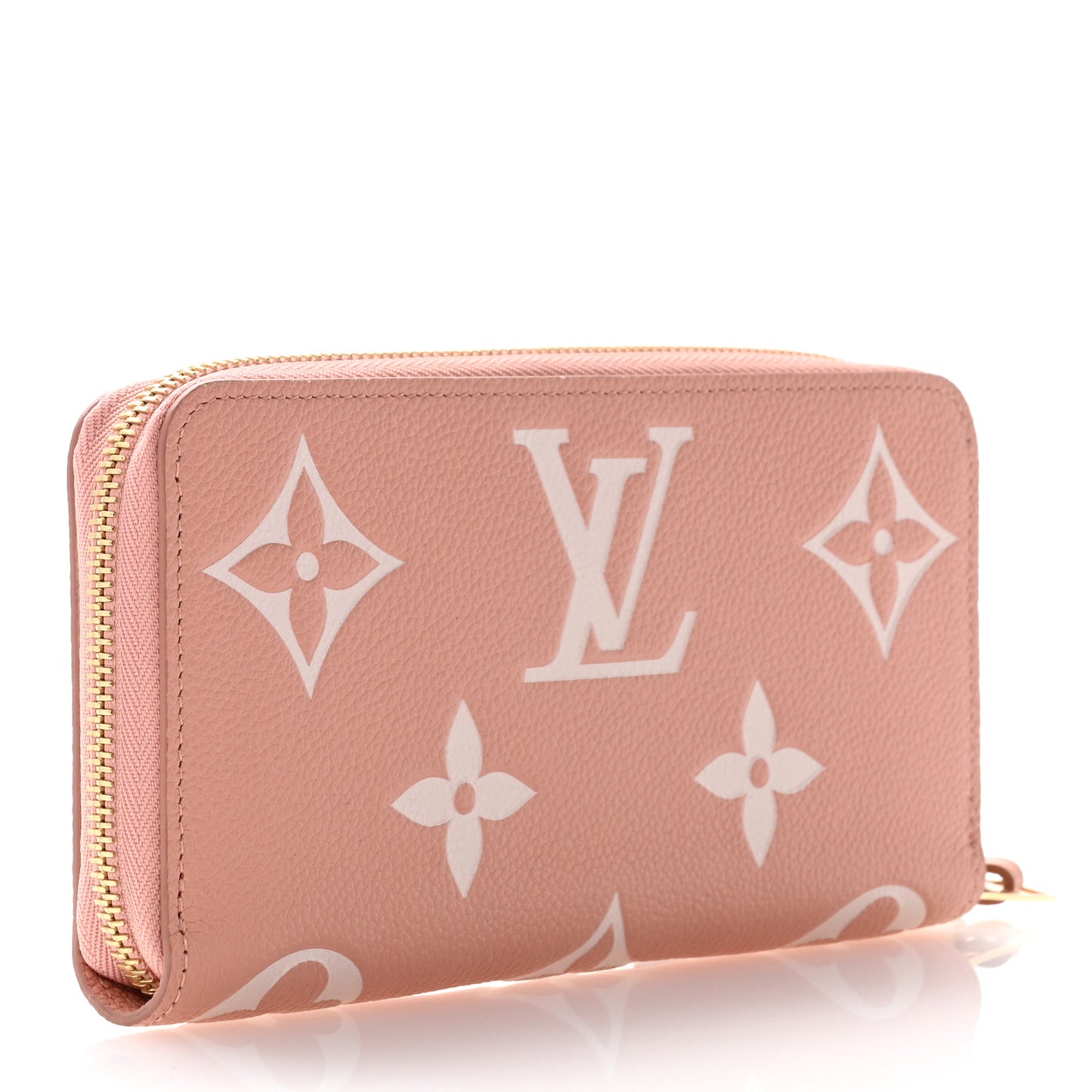 Empreinte Monogram Giant Zippy Wallet Rose Trianon Creme