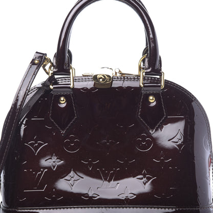 Louis Vuitton Vernis Alma BB Amarante 7 of 9