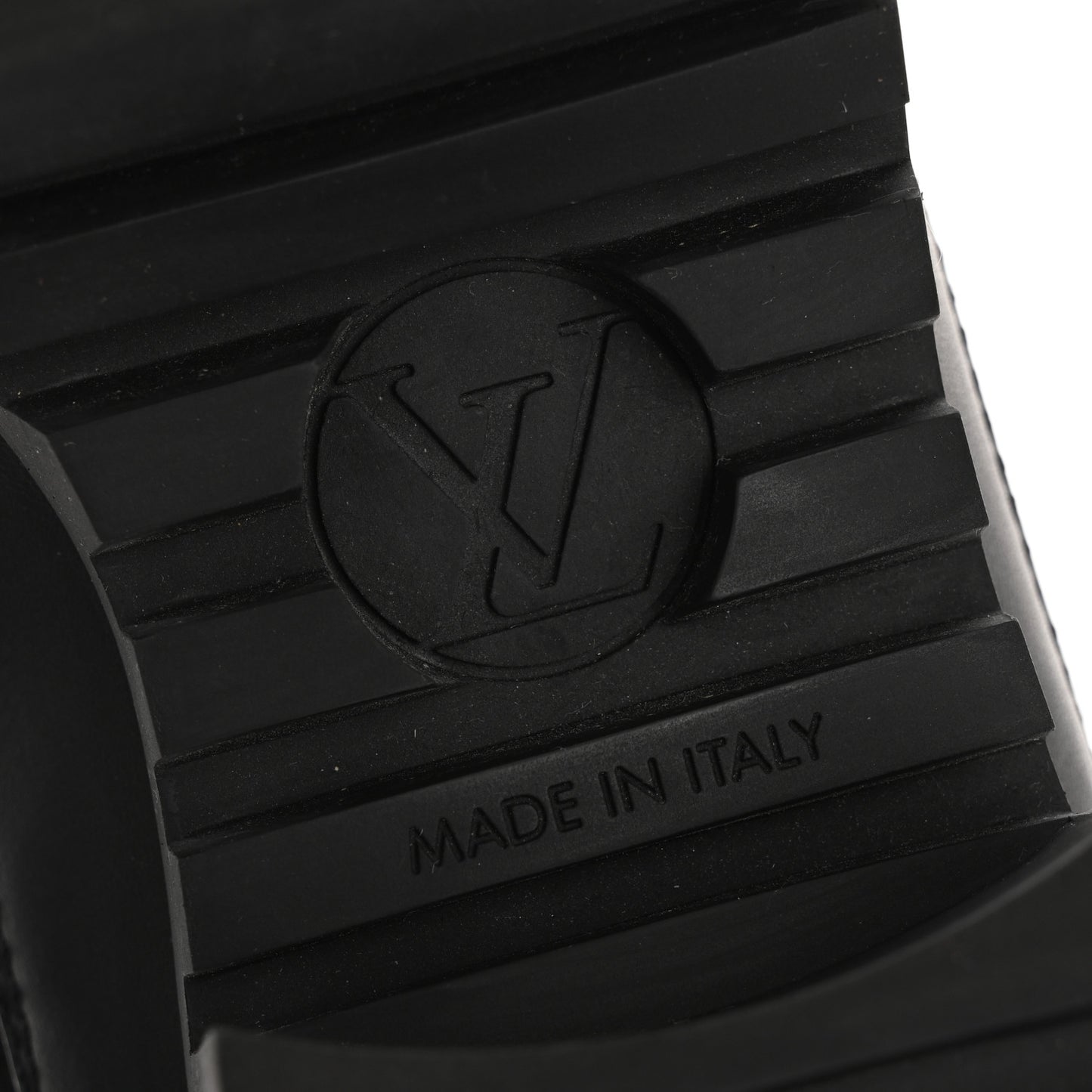 Calfskin Monogram Denim Laureate Platform Desert Boots 38.5 Navy Blue