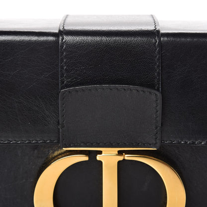 Christian Dior Crackled Lambskin 30 Montaigne Box Bag Black 8 of 12