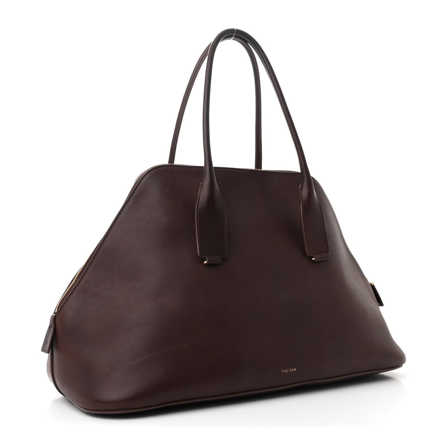 Polished Saddle Calfskin Large Devon Bag Burgundy