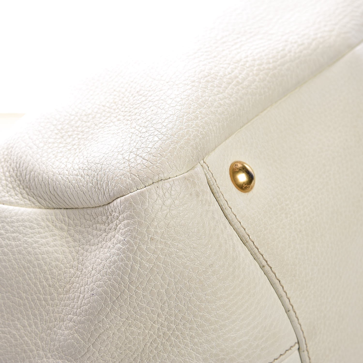 Prada Vitello Daino Side Pocket Hobo Bianco 9 of 18
