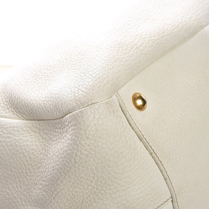 Prada Vitello Daino Side Pocket Hobo Bianco 9 of 18