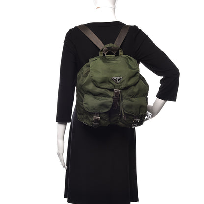 Prada Nylon Vela Medium Backpack Green 3 of 18