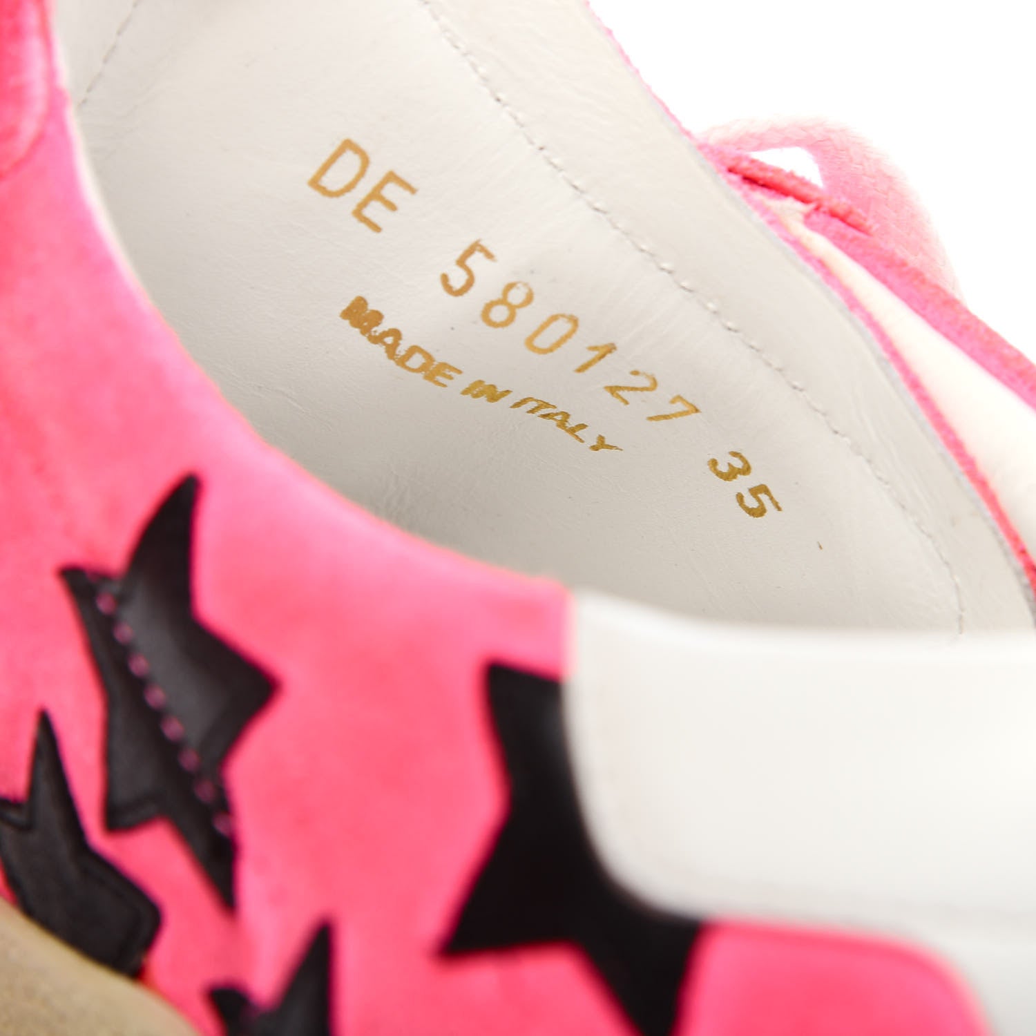 Saint Laurent Suede Star Court Sneakers 35 Pink Black 9 of 9