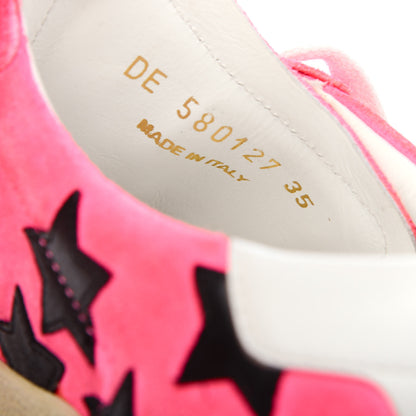 Saint Laurent Suede Star Court Sneakers 35 Pink Black 9 of 9