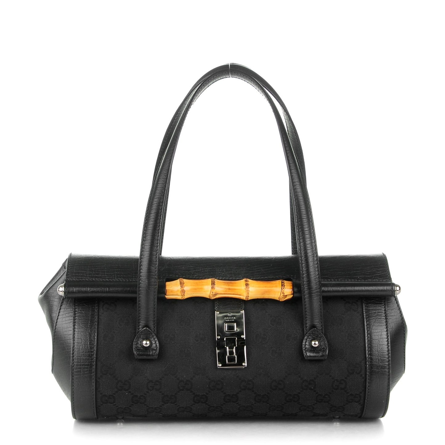 Monogram Bamboo Bullet Bag Black
