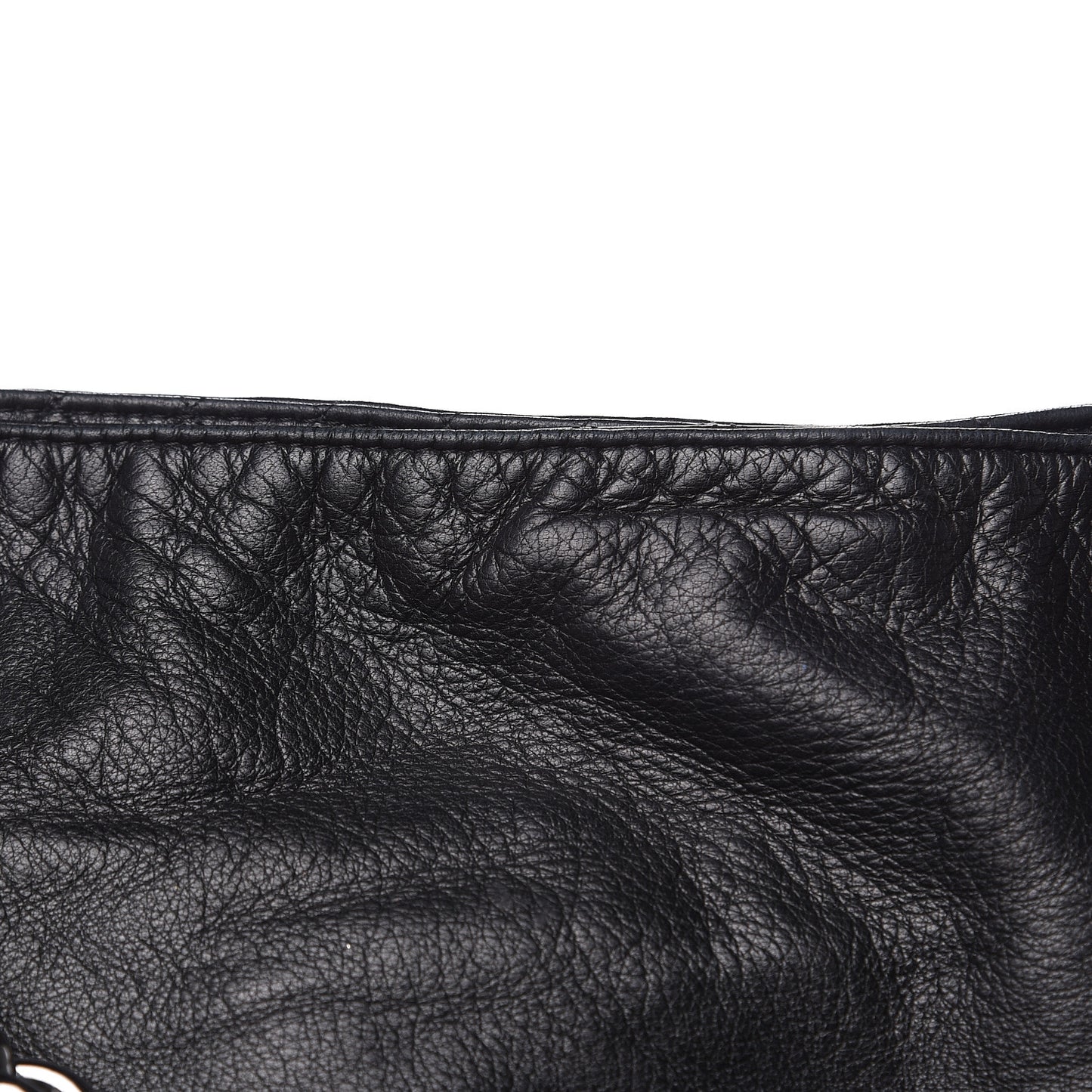 Lambskin Large Soft and Chain Hobo Black