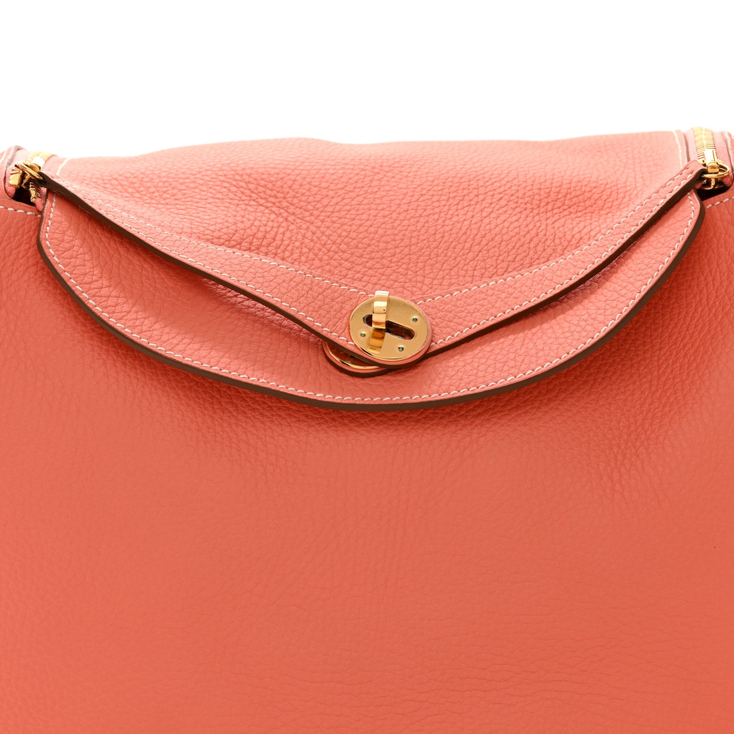 Hermes Taurillon Clemence Lindy 34 Crevette 8 of 10