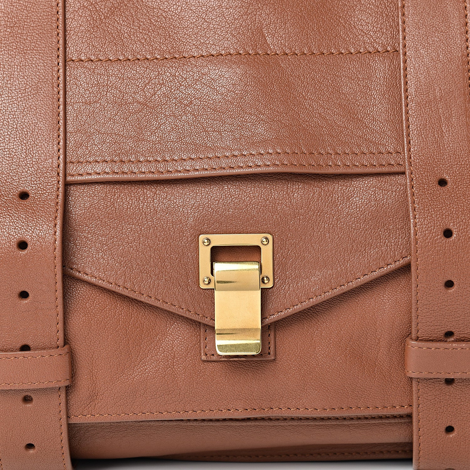 Proenza Schouler Lambskin Large PS1 Satchel Saddle 8 of 15