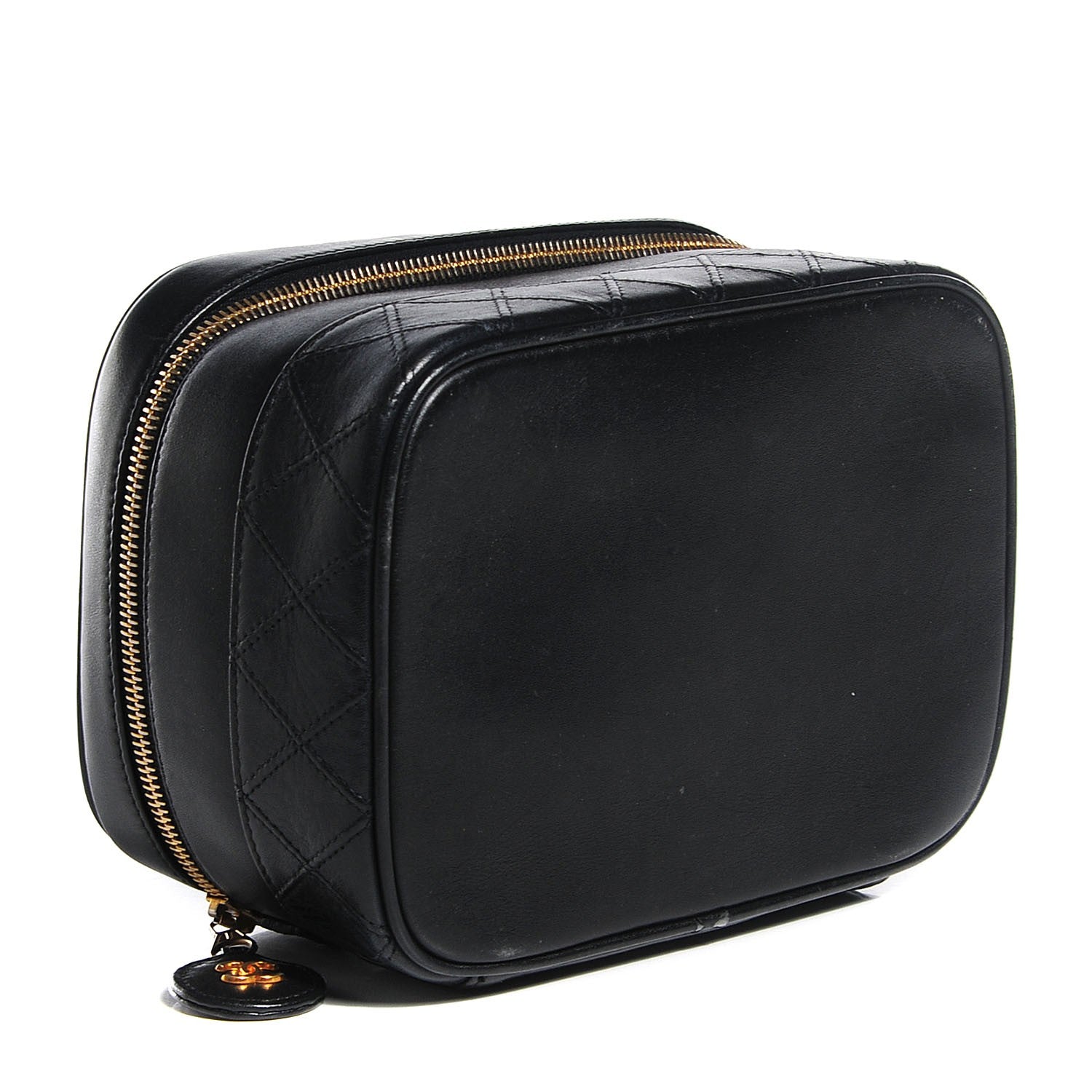 Chanel Calfskin Vanity Cosmetic Case Black 4 of 9