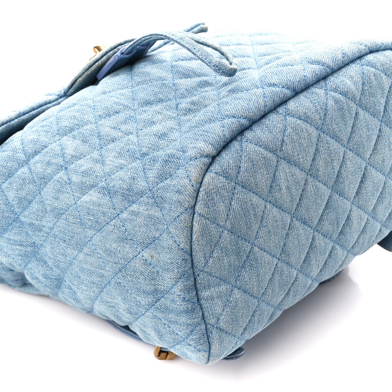 Chanel Washed Denim Quilted Small Urban Spirit Backpack Light Blue 10 of 11