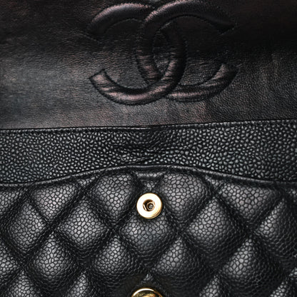 Chanel Caviar Quilted Medium Double Flap Black 15 of 16