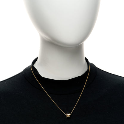 Bulgari 18K Yellow Gold Mini B.Zero1 Pendant Necklace 2 of 4