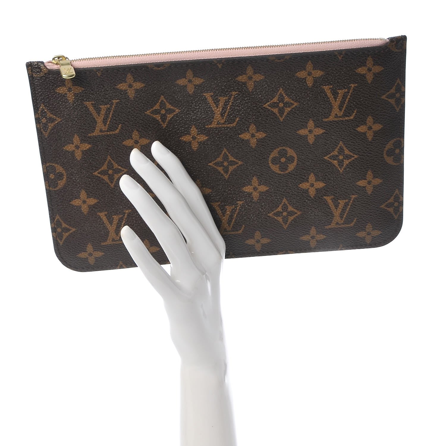 Louis Vuitton Monogram Neverfull MM GM Pochette Rose Ballerine 2 of 8