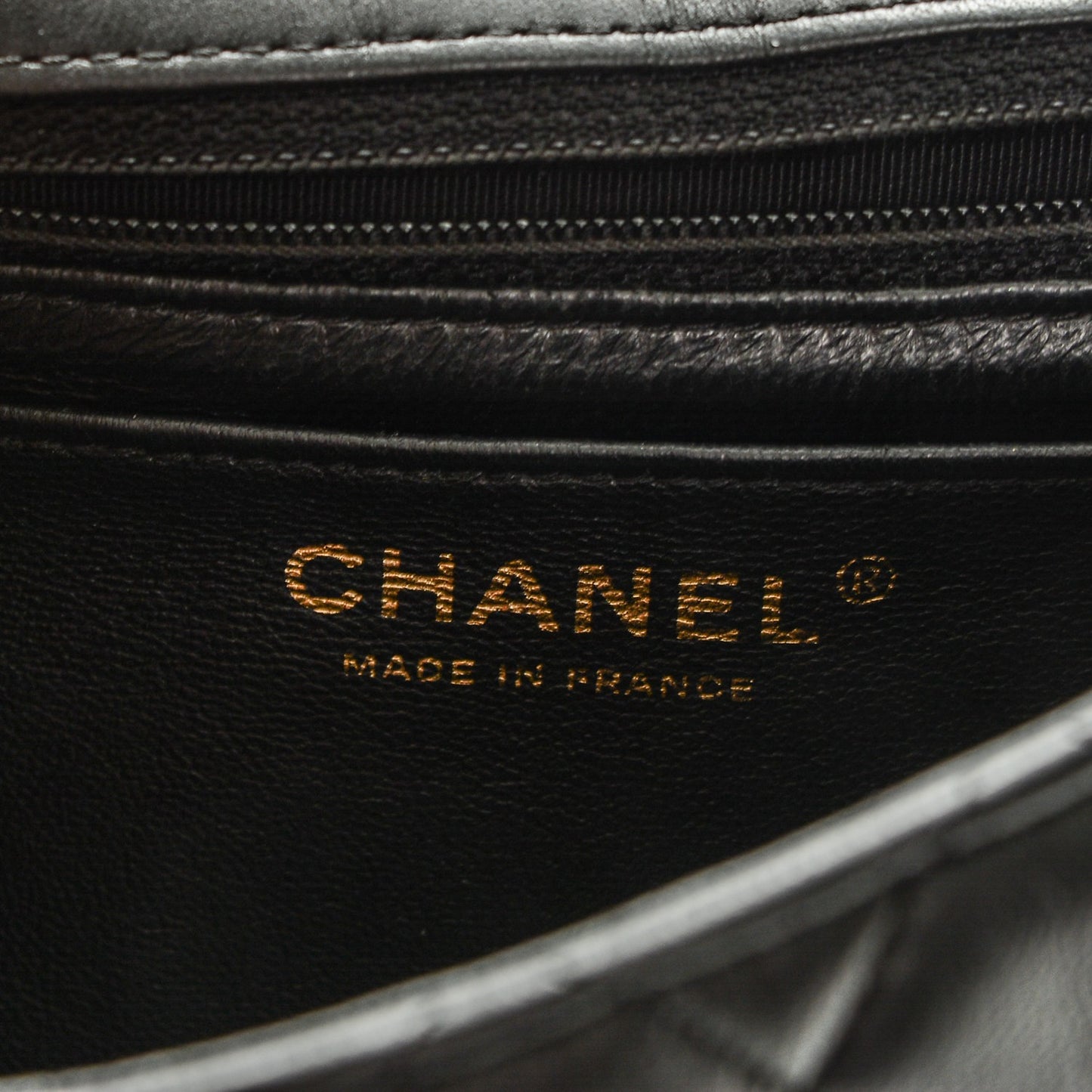 Lambskin Quilted Mini Square Flap Black