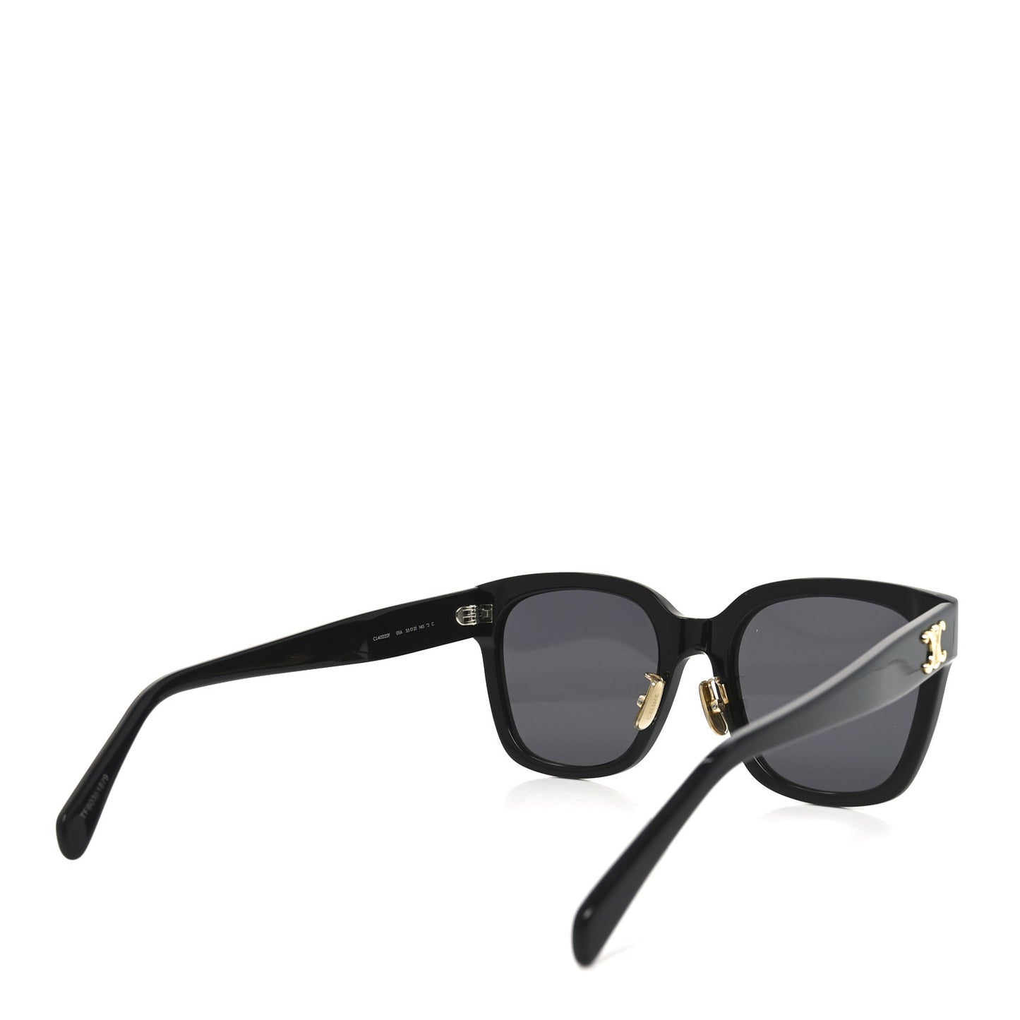 Acetate Triomphe Sunglasses CL40222F Black