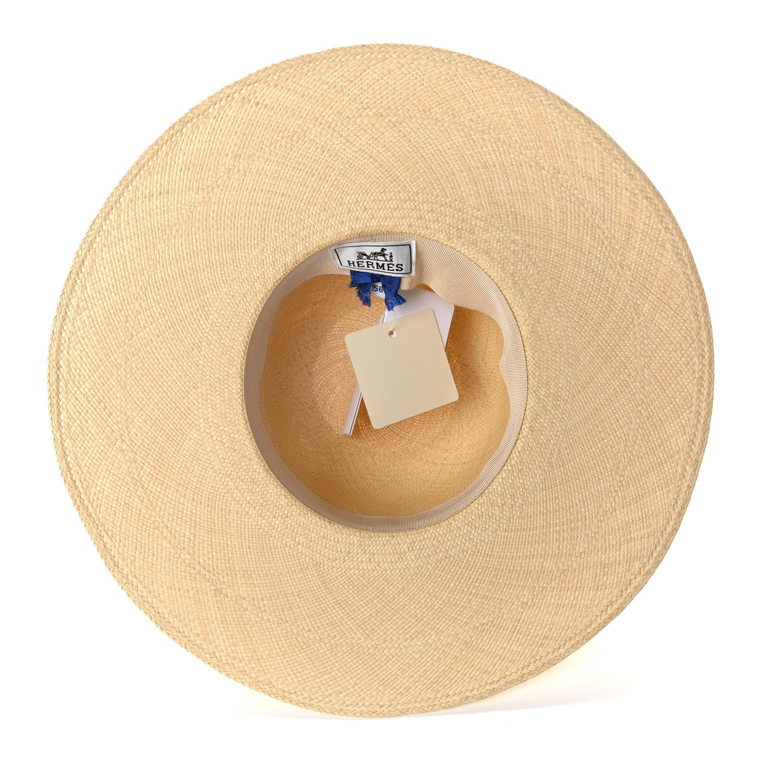 Hermes Panama Straw Brisa Brides De Gala Hat 56 Naturel Multicolore 7 of 9
