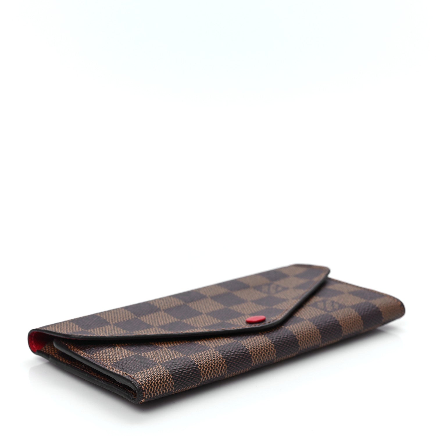 Louis Vuitton Damier Ebene Josephine Wallet Red 5 of 8