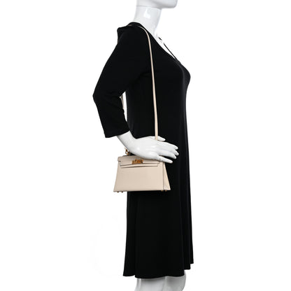 Hermes Epsom Mini Kelly Sellier 20 Craie 2 of 11