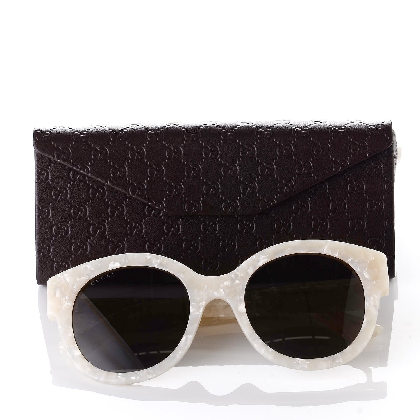 Round Frame GG Star Sunglasses GG0207S White
