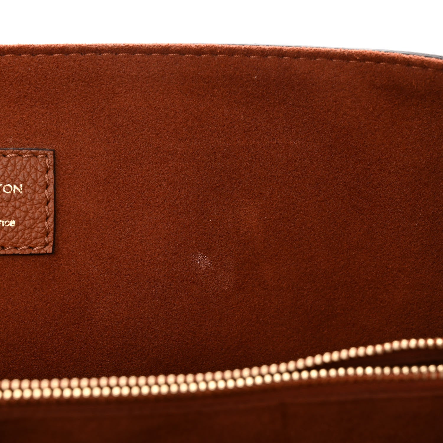 Louis Vuitton Grained Calfskin Lockme Shopper Chataigne 12 of 13