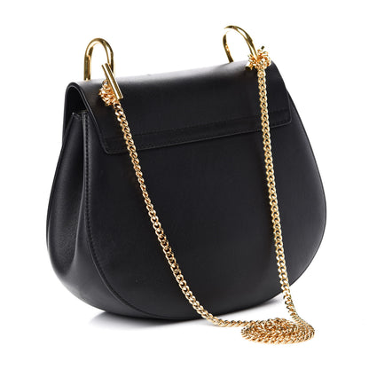 Chloe Suede Calfskin Mini Drew Shoulder Bag Black 3 of 9