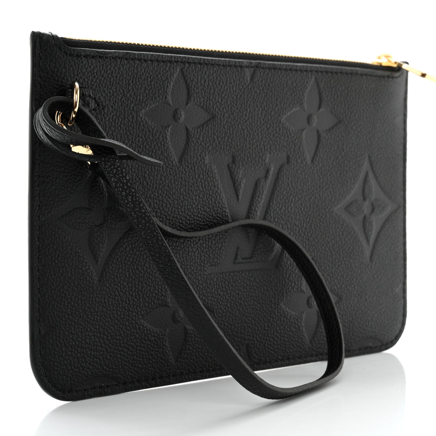 Louis Vuitton Empreinte Monogram Giant Neverfull MM Pochette Black 3 of 9