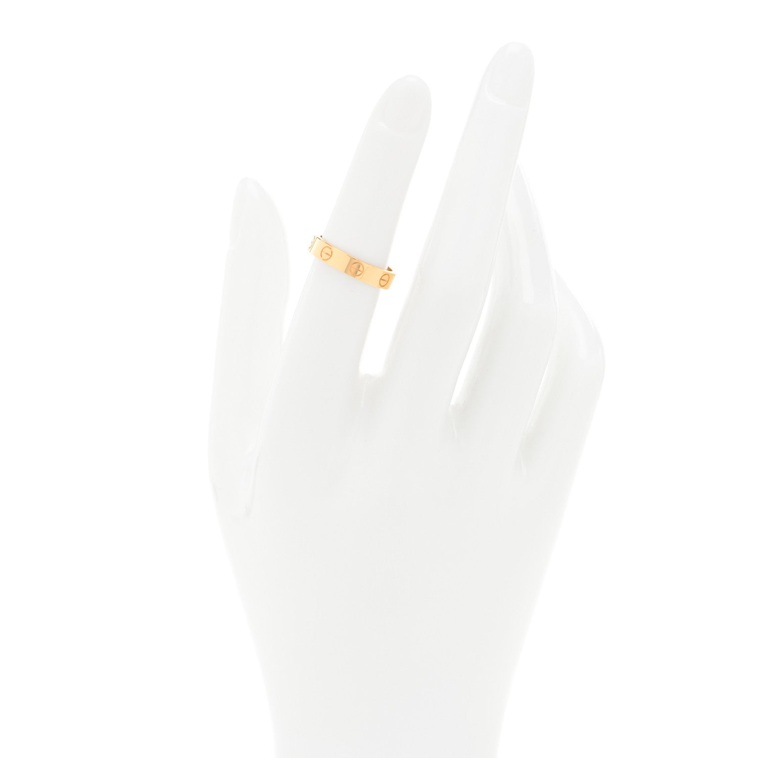 Cartier 18K Yellow Gold 3.5mm LOVE Wedding Band Ring 50 5.25 2 of 5